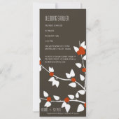 シンプル招エレガント待 招待状 (裏面)