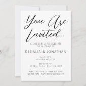 シンプル招待状 - 最小限のデザイン 招待状 (正面)