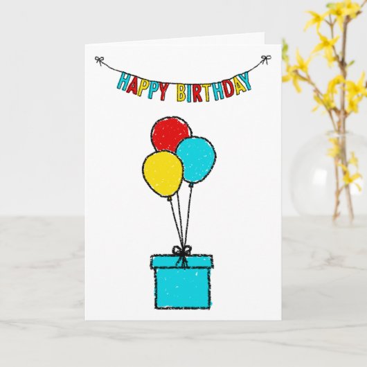 シンプル挨拶 カード (黄色い花)