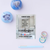 シンプル掃除機専門家掃除ホームヘルパー チラシ (シングル)