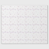 シンプル描花柄 ラッピングペーパー (フラット)