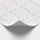 シンプル描花柄 ラッピングペーパー (角)