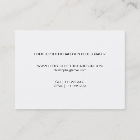 シンプル撮エレガント影 名刺 (裏面)