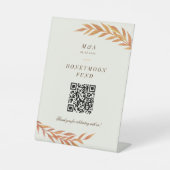 シンプル支店結婚秋ハネムーン基金 台座サイン (正面)