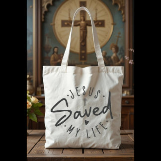 シンプル救Jesus My Life Tote Bag トートバッグ