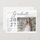 シンプル教科大学院の発表写真 ポストカード (正面/裏面)