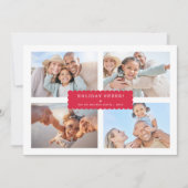 シンプル数々のホテモダンロミニマルの旗 シーズンカード (正面)