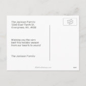 シンプル数々の写真メリークリスマス葉書 シーズンポストカード (裏面)