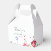 シンプル数々の色の野結婚花 フェイバーボックス (正面サイド)