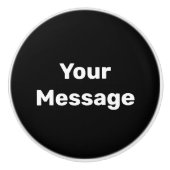 シンプル文字のテンプレート セラミックノブ (正面)