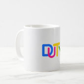 シンプル文字デザイン コーヒーマグカップ (正面左)