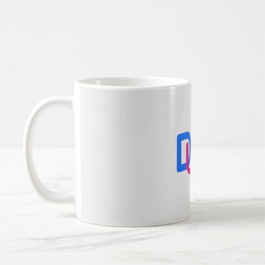 シンプル文字デザイン コーヒーマグカップ (左)