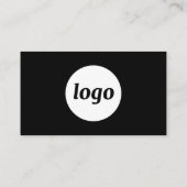 シンプル文字ブラック 名刺 (裏面)