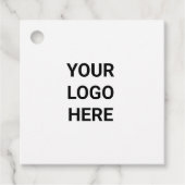 シンプル文字ミニマルスタイルギフトラベル フェイバータグ (正面)