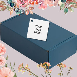 シンプル文字ミニマルスタイルギフトラベル フェイバータグ