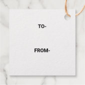 シンプル文字ミニマルスタイルゴルフ箔贈呈ラベル フェイバータグ (裏面)