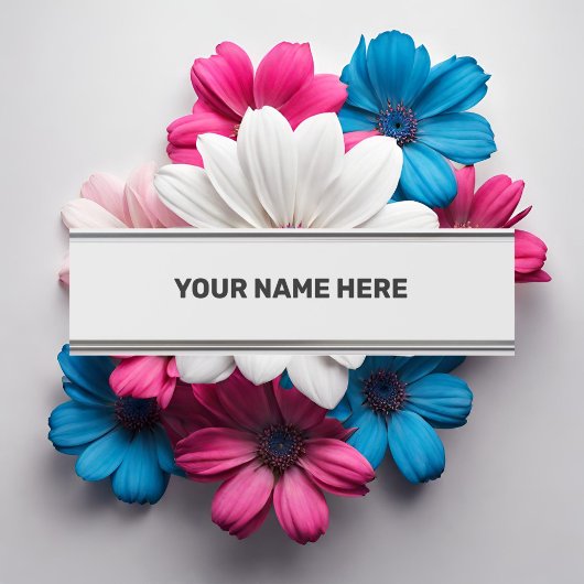 シンプル文字ミニマルスタイルドアサイン デスクネームプレート