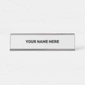 シンプル文字ミニマルスタイルドアサイン デスクネームプレート (正面)