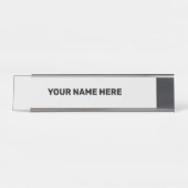 シンプル文字ミニマルスタイルドアサイン デスクネームプレート (正面)