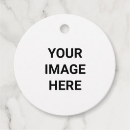 シンプル文字ミニマルスタイル円形ギフトラベル フェイバータグ