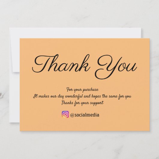 シンプル文字ミニマルスタイル感謝してい サンキューカード (正面)