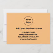 シンプル文字ミニマルスタイル感謝してい サンキューカード (裏面)