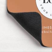 シンプル文字ラウンドビジネスロゴカスタム マウスパッド (コーナー)