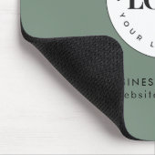 シンプル文字ラウンドビジネスロゴカスタム マウスパッド (コーナー)