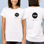 シンプル文字ロゴおよびビジネスクレストとバック Tシャツ<br><div class="desc">前シンプルと後ろカスタムに同じロゴと文字を付けた文字ロゴとビジネスtシャツ。ロゴと文字を自分で置き換えカスタマイズる。彼ら自身与えを衣服し、従業員と同僚に会社制服的に衣服し、顧客や顧客に販売し、または顧客ロイヤリティへの販売材料として与えす遠くに。</div>