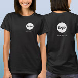 シンプル文字ロゴおよびビジネスクレストとバック Tシャツ<br><div class="desc">前シンプルと後ろカスタムに同じロゴと文字を付けた文字ロゴとビジネスtシャツ。ロゴと文字を自分で置き換えカスタマイズる。彼ら自身与えを衣服し、従業員と同僚に会社制服的に衣服し、顧客や顧客に販売し、または顧客ロイヤリティへの販売材料として与えす遠くに。</div>