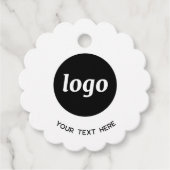 シンプル文字ロゴおよびビジネス価格ラベル フェイバータグ (正面)