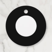 シンプル文字ロゴおよびビジネス価格ラベル フェイバータグ (裏面)