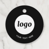 シンプル文字ロゴおよびビジネス価格ラベル フェイバータグ (正面)