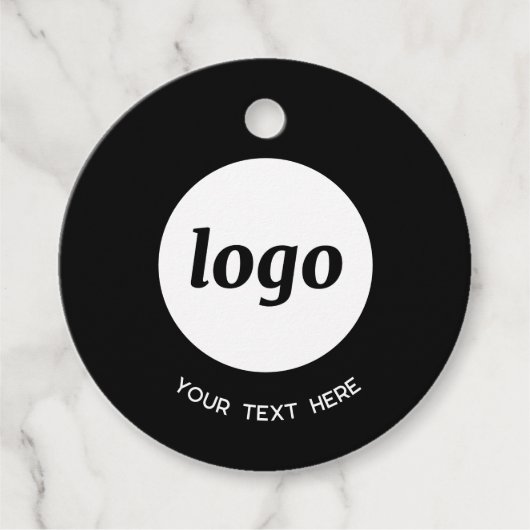 シンプル文字ロゴおよびビジネス価格ラベル フェイバータグ (正面)