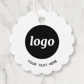 シンプル文字ロゴおよびビジネス価格ラベル フェイバータグ (正面)