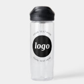 シンプル文字ロゴ及びビジネスウォーターボトル ウォーターボトル (背面)