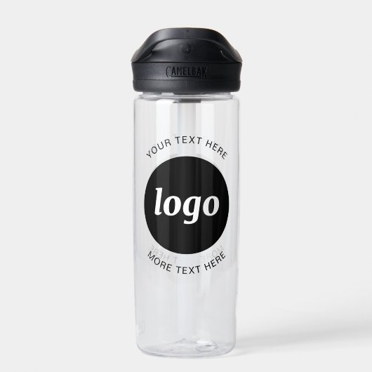 シンプル文字ロゴ及びビジネスウォーターボトル ウォーターボトル (背面)