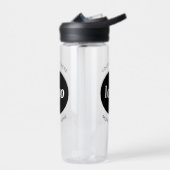 シンプル文字ロゴ及びビジネスウォーターボトル ウォーターボトル (左面)