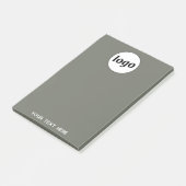 シンプル文字ロゴ販売促進Sage Green ポストイット (アングル)