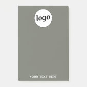 シンプル文字ロゴ販売促進Sage Green ポストイット (正面)