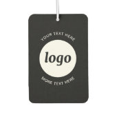 シンプル文字ロゴ カーエアーフレッシュナー (正面)