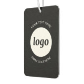 シンプル文字ロゴ カーエアーフレッシュナー (左)