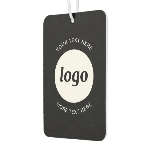 シンプル文字ロゴ カーエアーフレッシュナー (左)