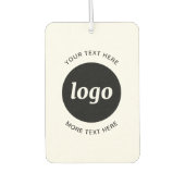 シンプル文字ロゴ カーエアーフレッシュナー (正面)