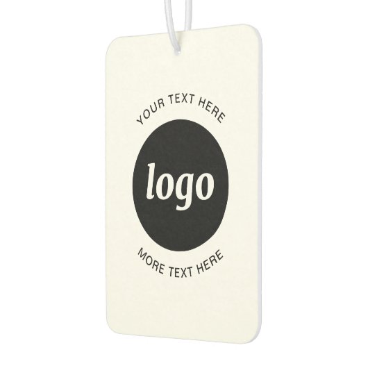 シンプル文字ロゴ カーエアーフレッシュナー (左)