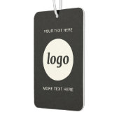 シンプル文字ロゴ カーエアーフレッシュナー (左)