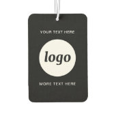 シンプル文字ロゴ カーエアーフレッシュナー (裏面)