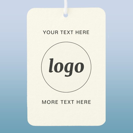 シンプル文字ロゴ カーエアーフレッシュナー