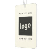 シンプル文字ロゴ カーエアーフレッシュナー (左)