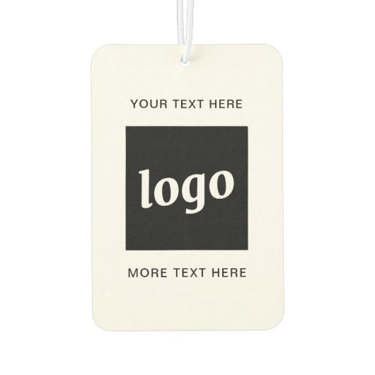 シンプル文字ロゴ カーエアーフレッシュナー (裏面)